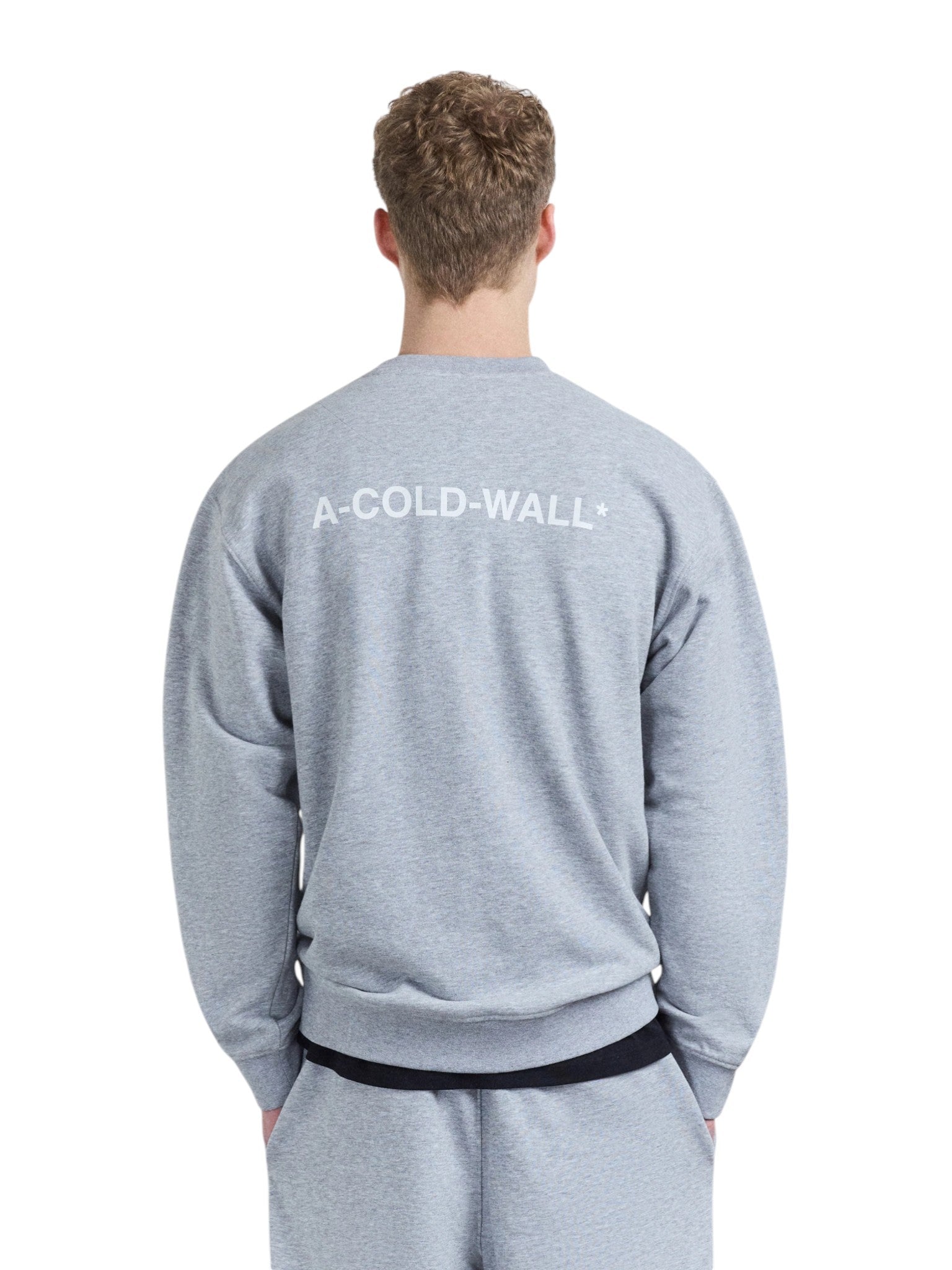 A - COLD - WALL Burcham Logo Crew Grey Marl - A - COLD - WALL