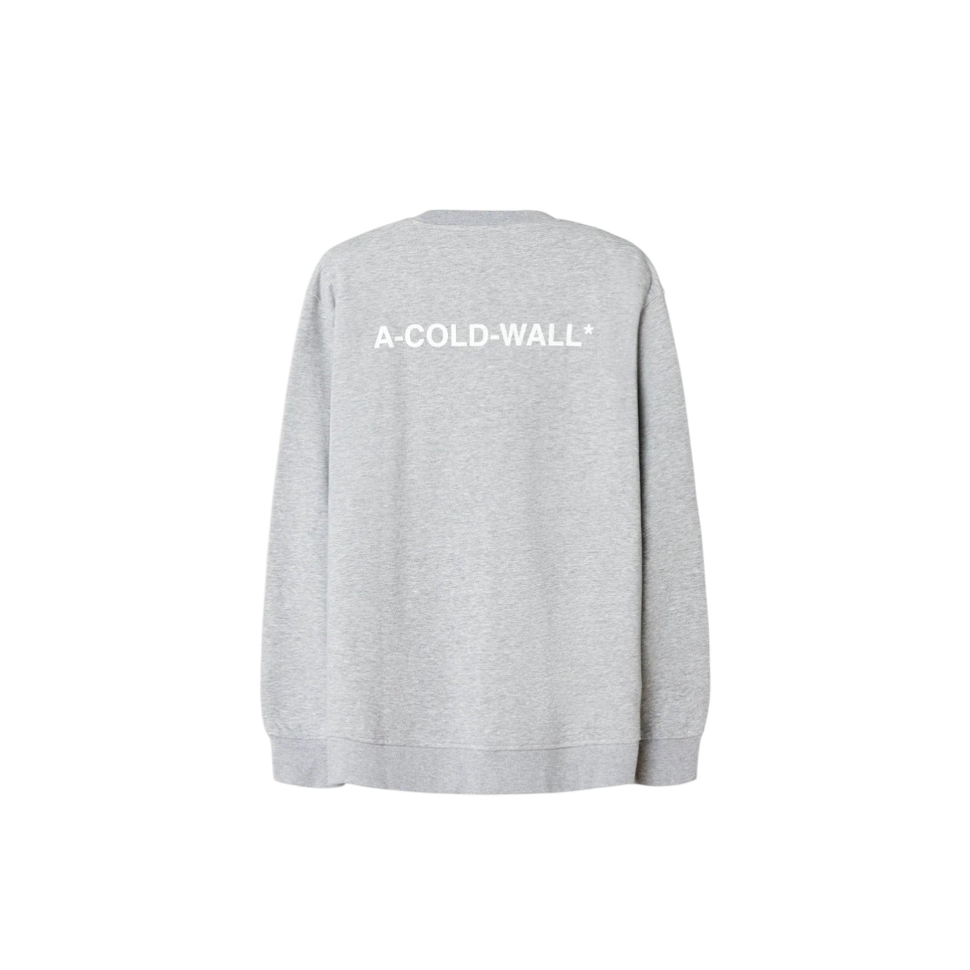 A - COLD - WALL Burcham Logo Crew Grey Marl - A - COLD - WALL
