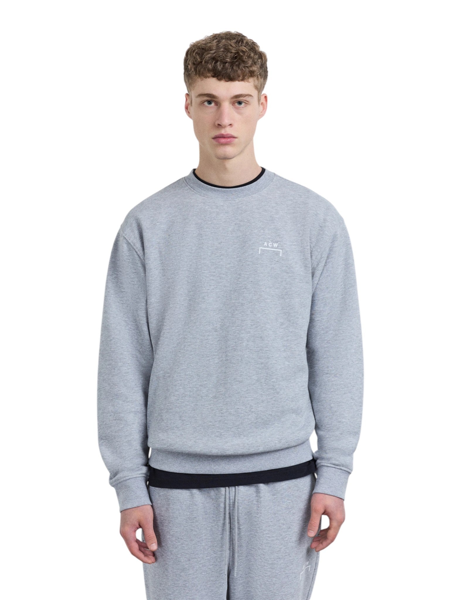 A - COLD - WALL Burcham Logo Crew Grey Marl - A - COLD - WALL