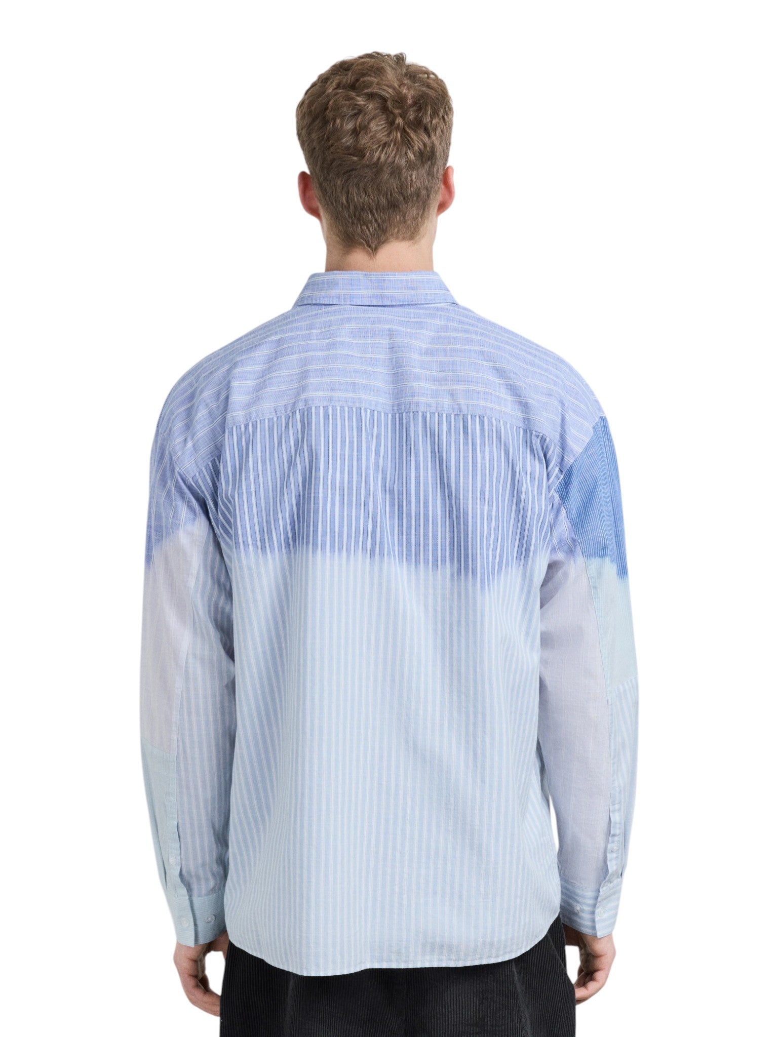 A - COLD - WALL Fade Out Stripe Shirt Blue - A - COLD - WALL