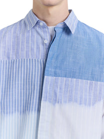 A - COLD - WALL Fade Out Stripe Shirt Blue - A - COLD - WALL
