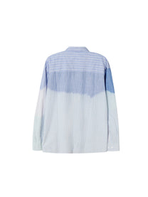 A - COLD - WALL Fade Out Stripe Shirt Blue - A - COLD - WALL