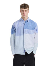 A - COLD - WALL Fade Out Stripe Shirt Blue - A - COLD - WALL