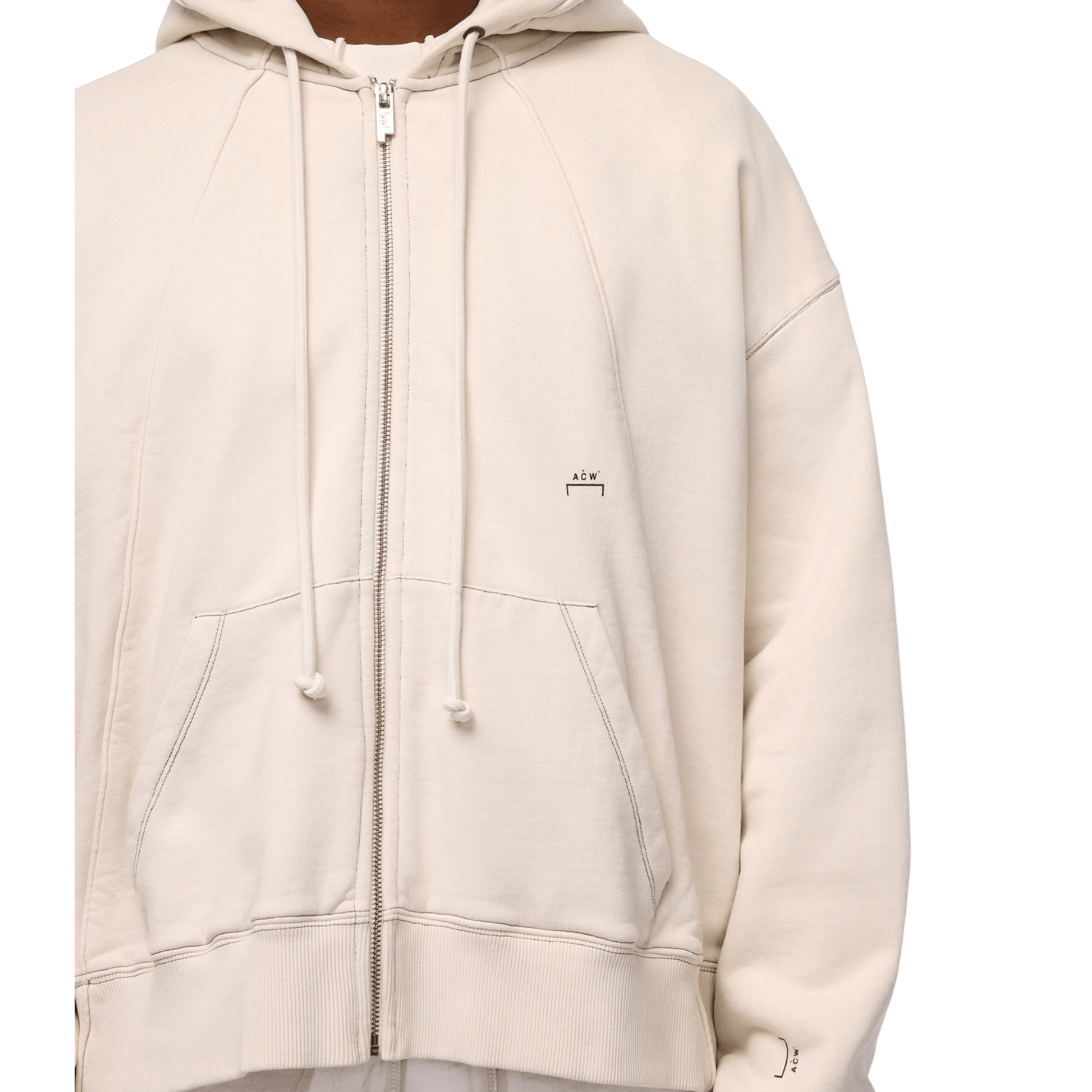 A - COLD - WALL Millbank Zip Hoodie Bone - A - COLD - WALL