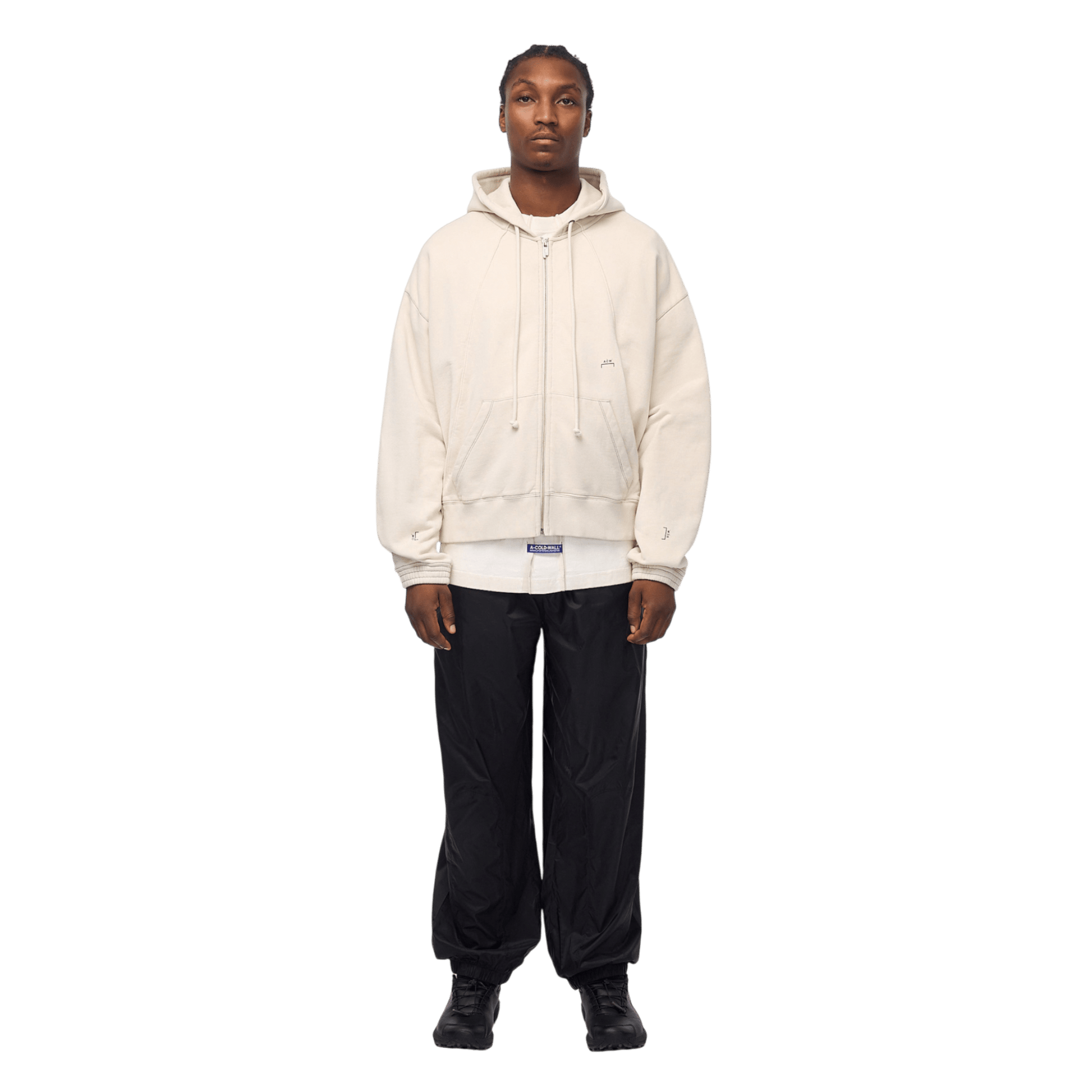 A - COLD - WALL Millbank Zip Hoodie Bone - A - COLD - WALL