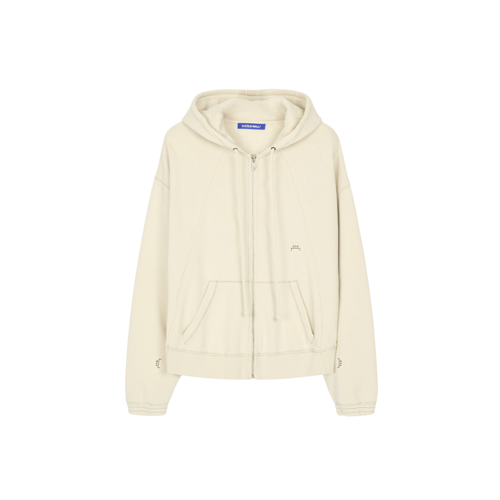A - COLD - WALL Millbank Zip Hoodie Bone - A - COLD - WALL