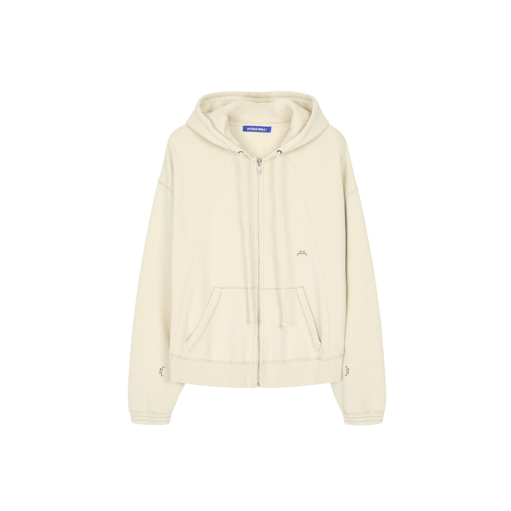 A - COLD - WALL Millbank Zip Hoodie Bone - A - COLD - WALL