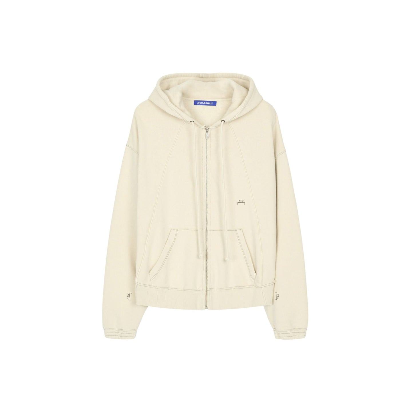 A - COLD - WALL Millbank Zip Hoodie Bone - A - COLD - WALL