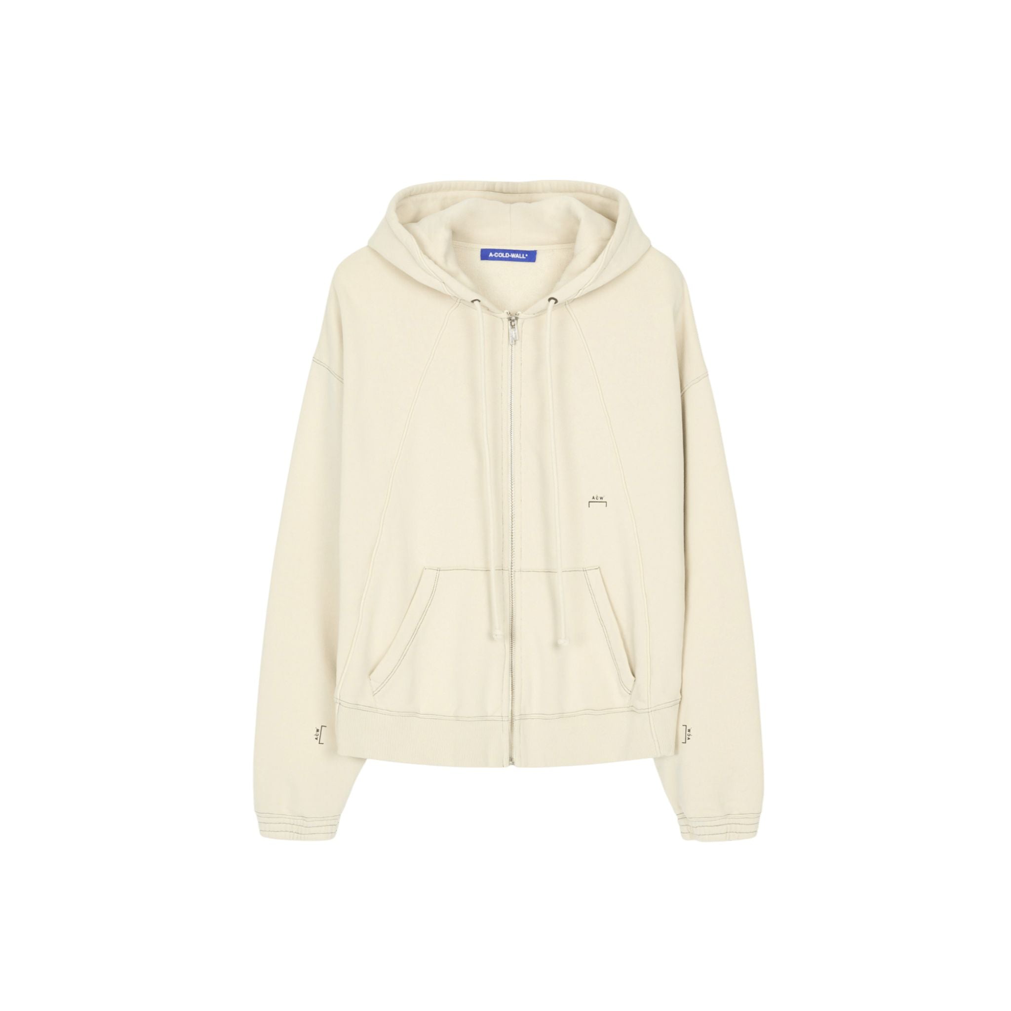 A - COLD - WALL Millbank Zip Hoodie Bone - A - COLD - WALL