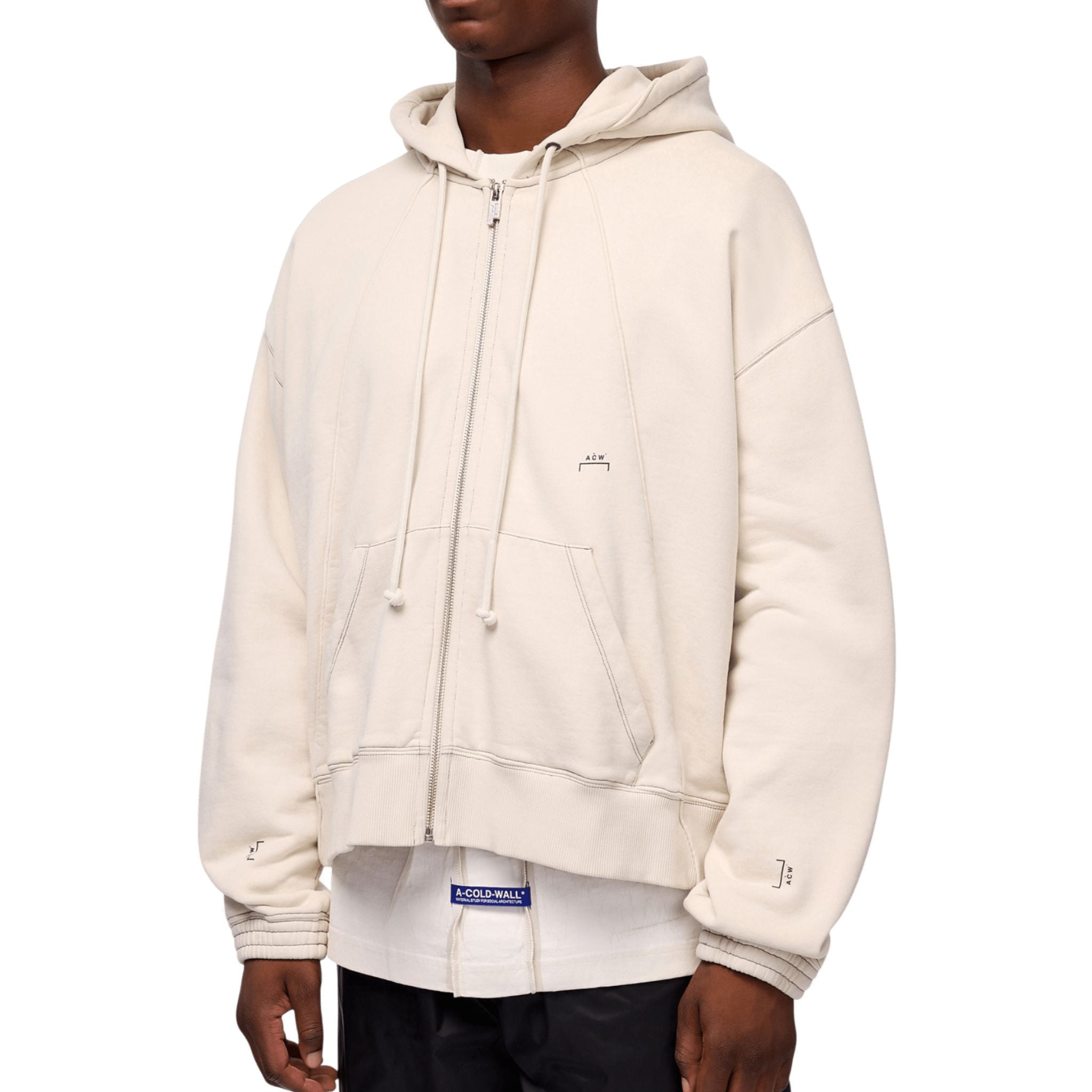 A - COLD - WALL Millbank Zip Hoodie Bone - A - COLD - WALL