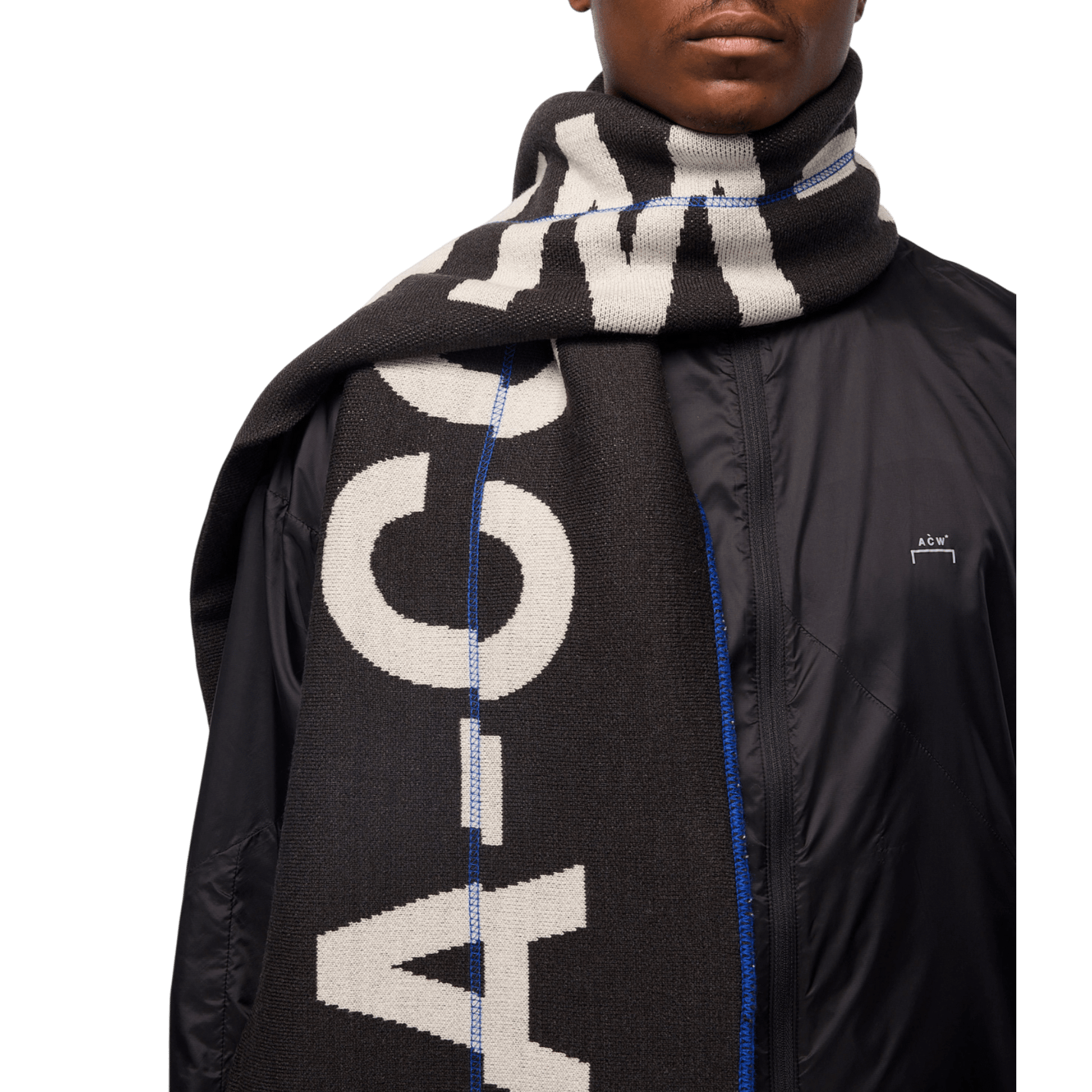 A - COLD - WALL Typographic Scarf Slate - A - COLD - WALL