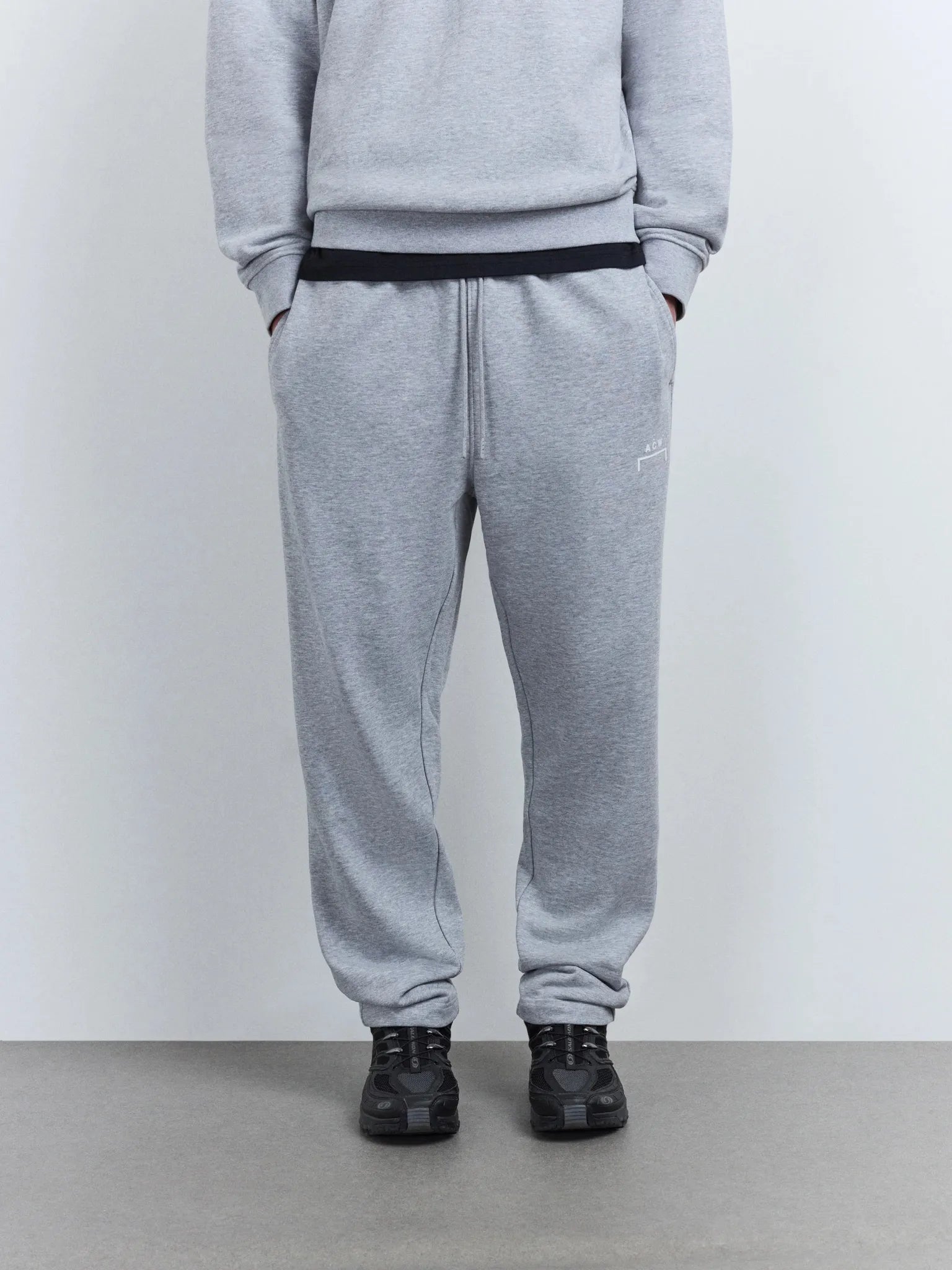 A - COLD - WALL Woolmore Logo Jogger Grey Marl - A - COLD - WALL