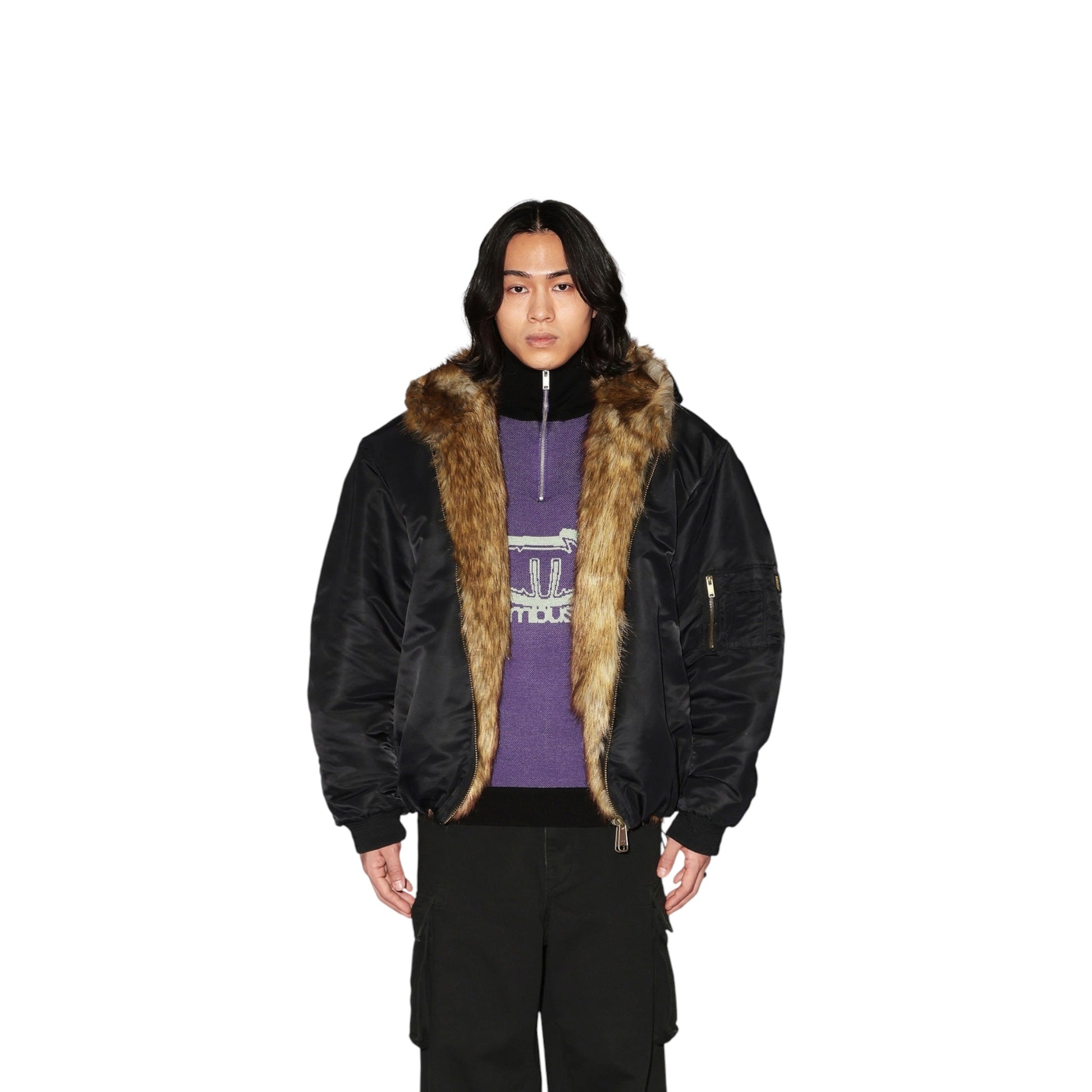 Ambush Fake Fur Reversible Hoodie Jacket - Ambush
