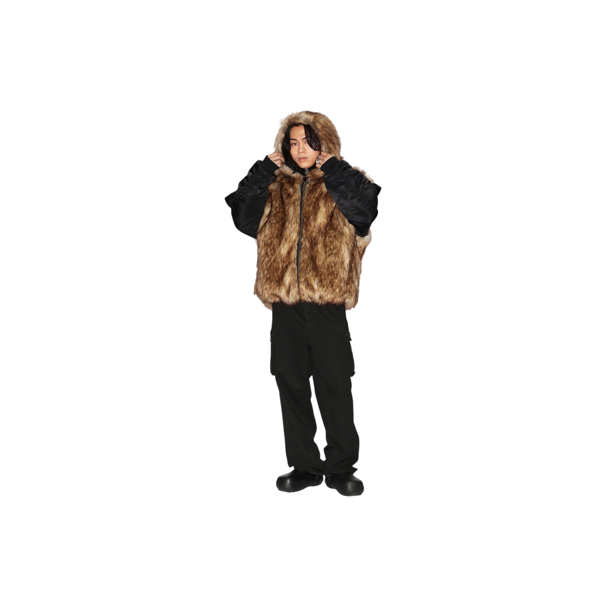 Ambush Fake Fur Reversible Hoodie Jacket - Ambush