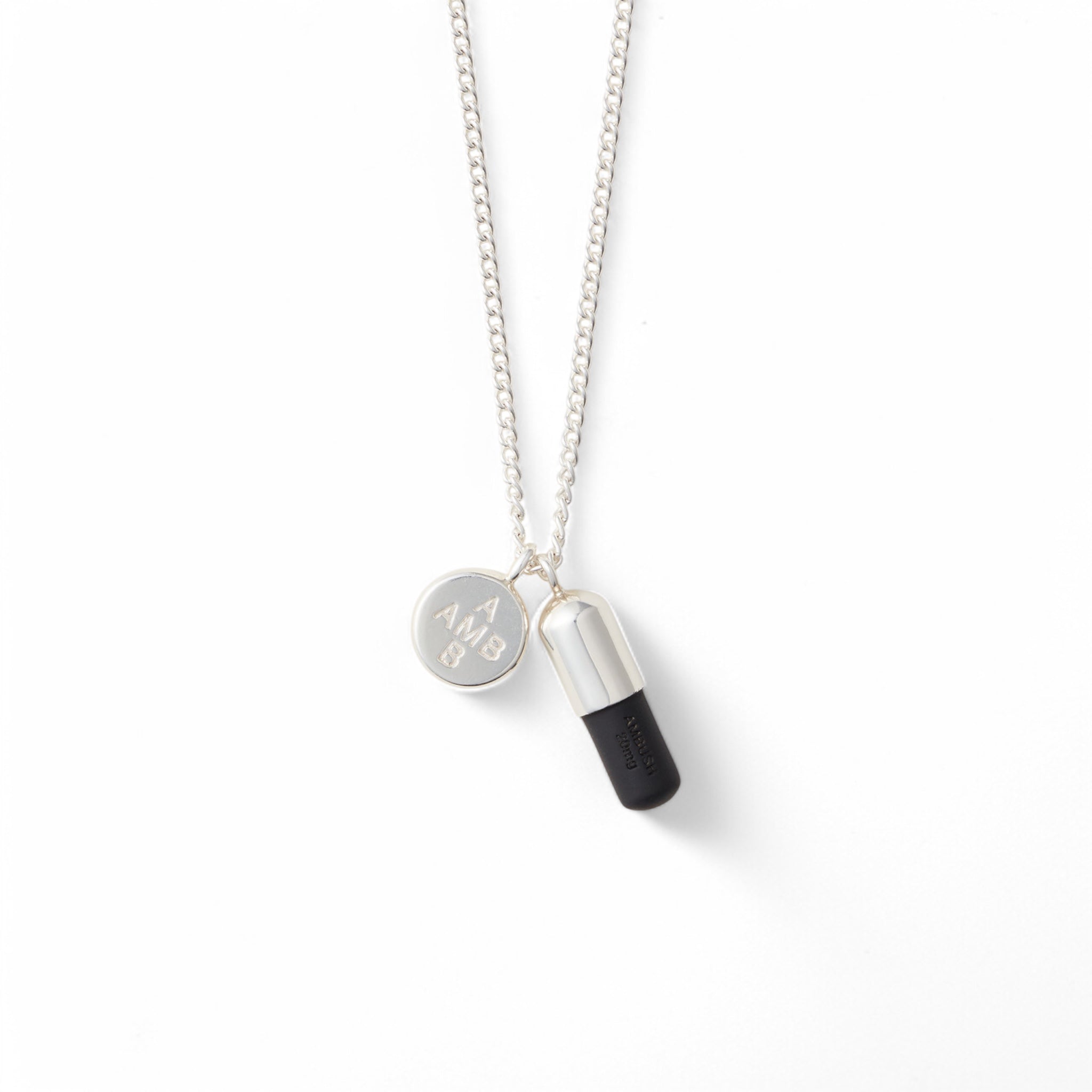 Ambush Pill - Charm Necklace 2 Silver - Black - Ambush