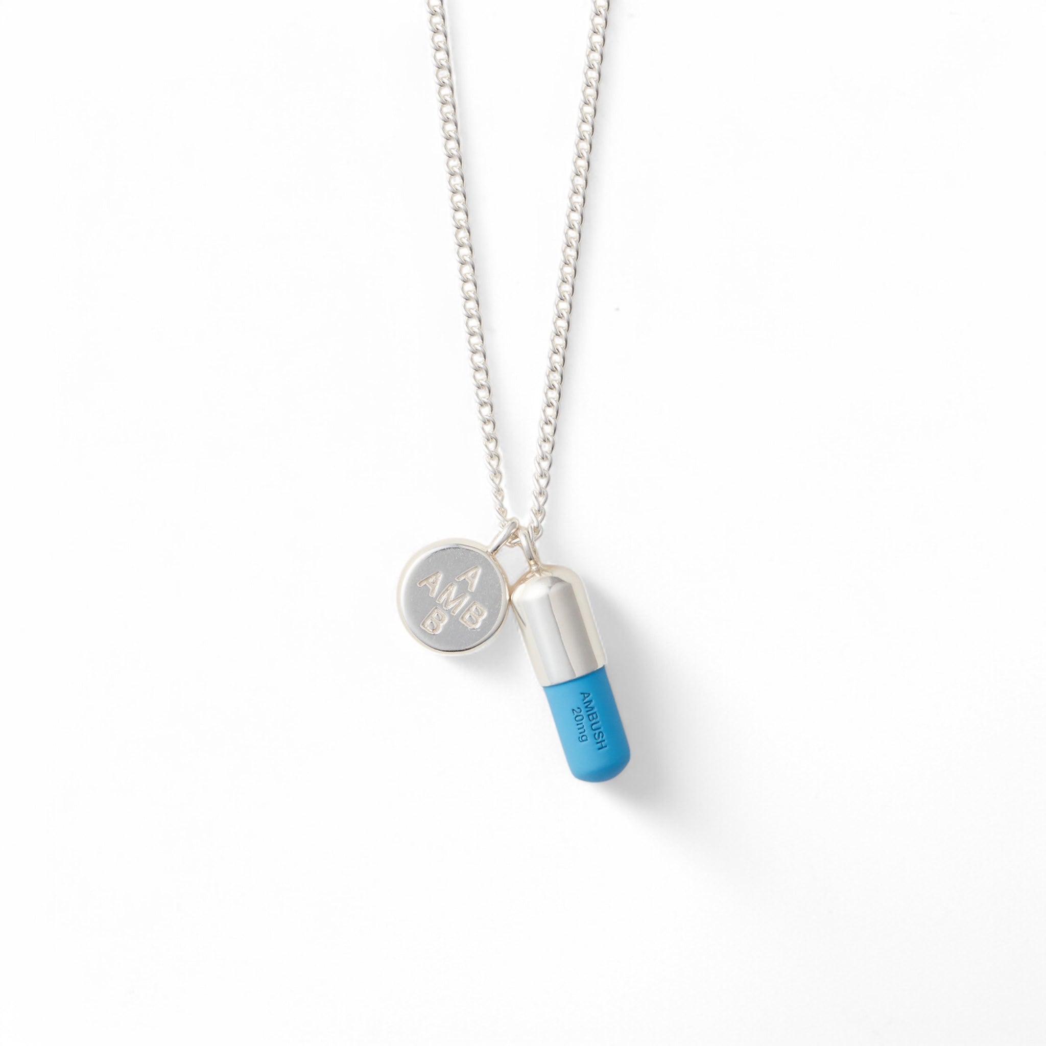 Ambush Pill - Charm Necklace 2 Silver - Bue - Ambush