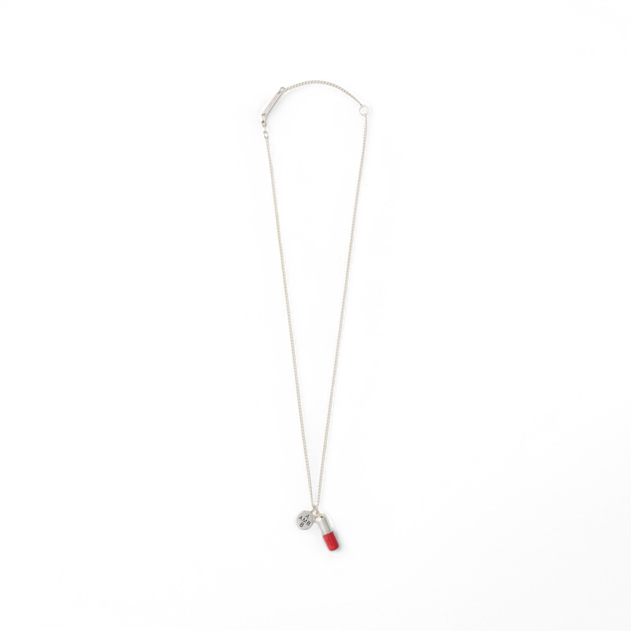 Ambush Pill - Charm Necklace 2 Silver - Red - Ambush