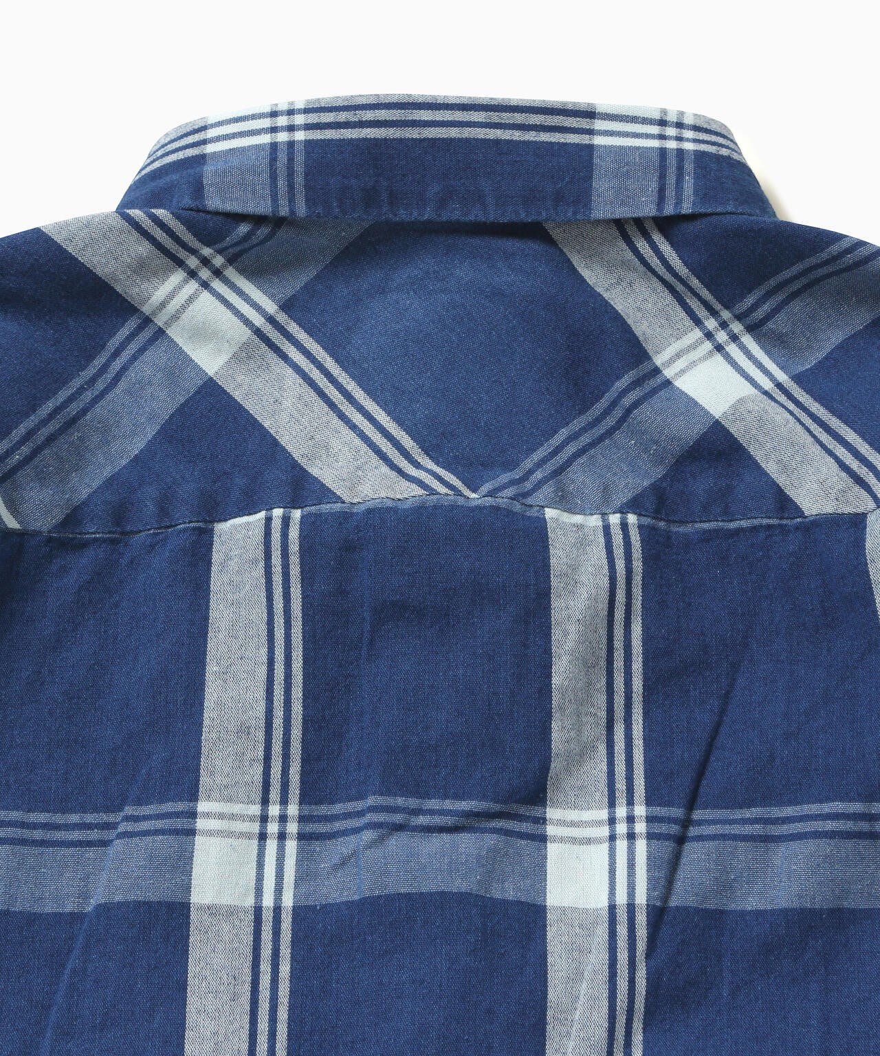 And Wander Indigo Check LS Shirt - and wander