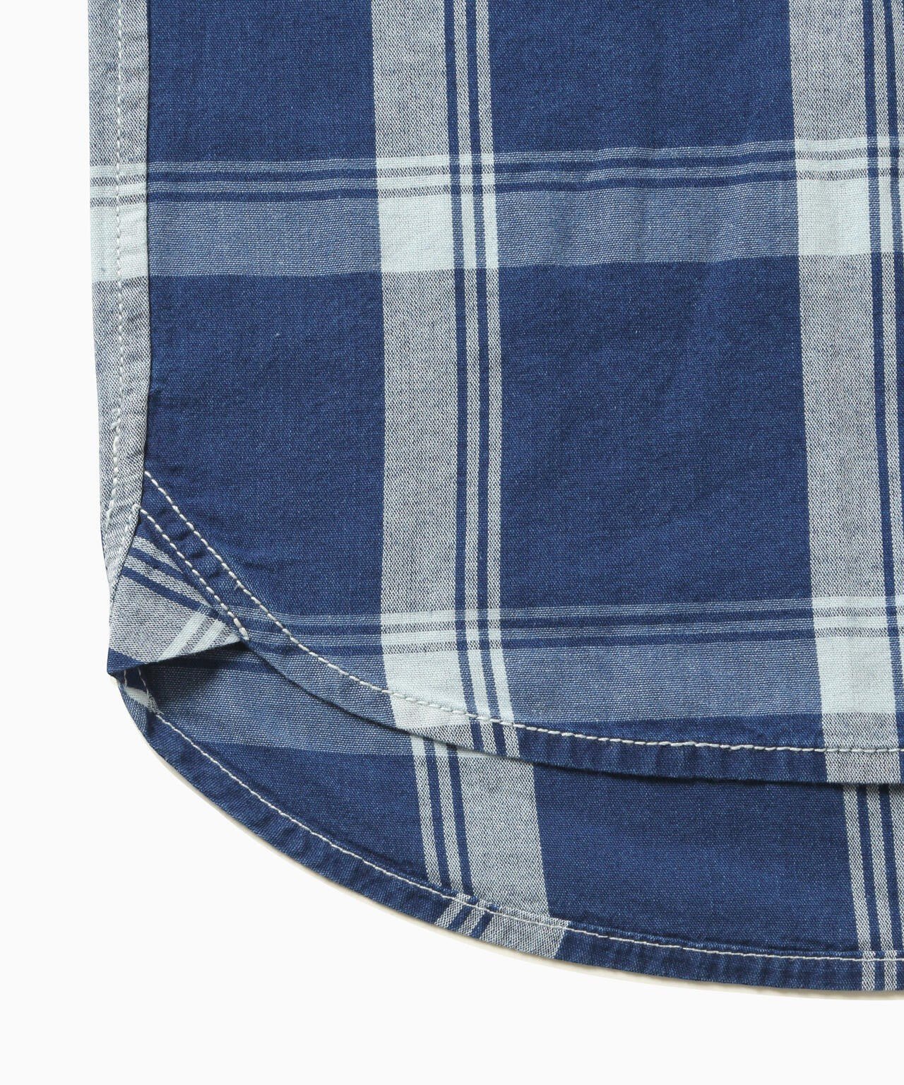 And Wander Indigo Check LS Shirt - and wander