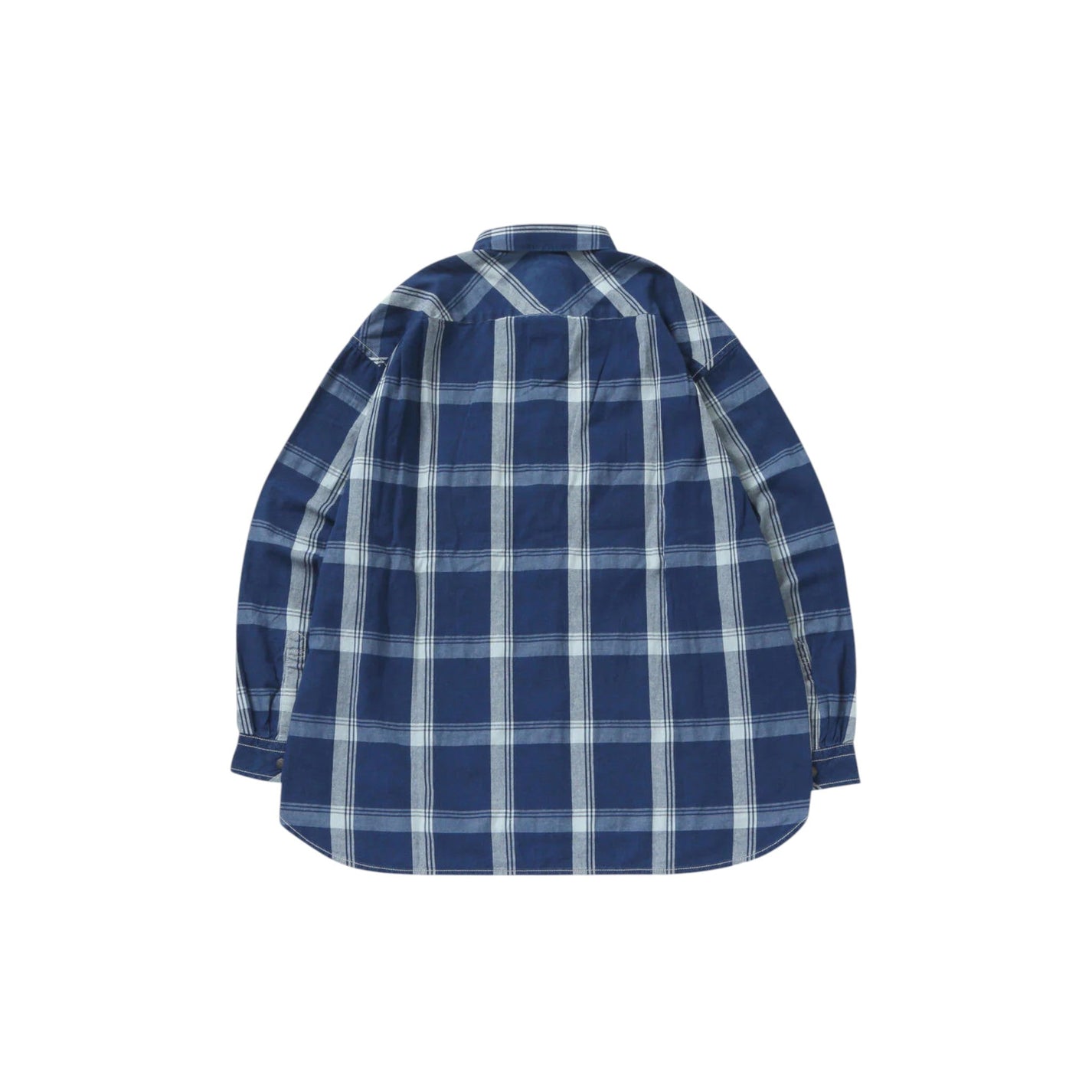 And Wander Indigo Check LS Shirt - and wander
