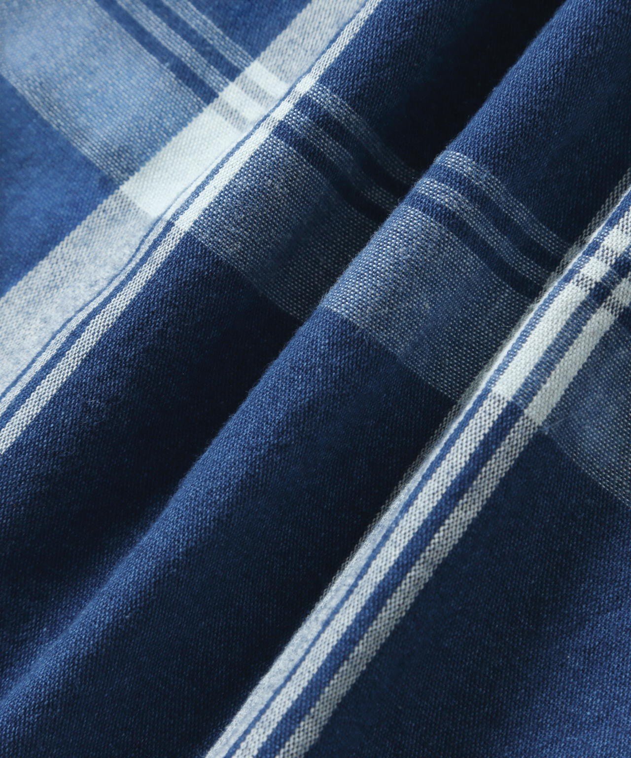 And Wander Indigo Check LS Shirt - and wander