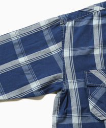 And Wander Indigo Check LS Shirt - and wander