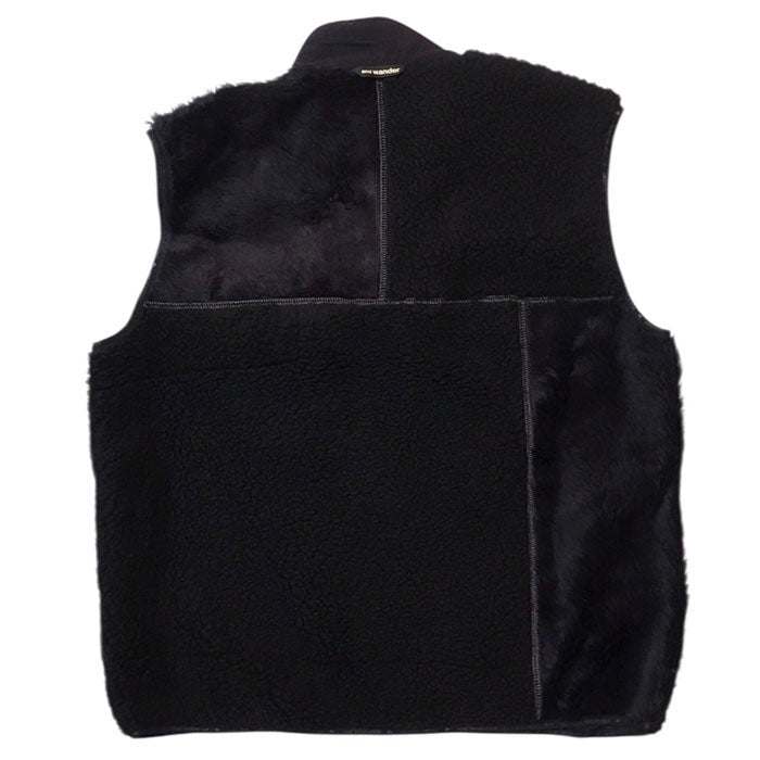 And Wander Mix Boa Vest - and wander