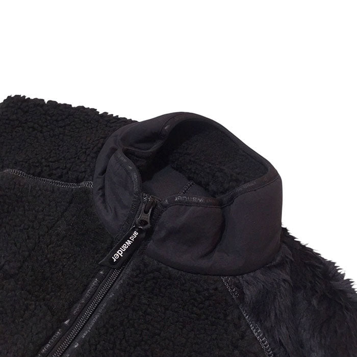 And Wander Mix Boa Vest - and wander