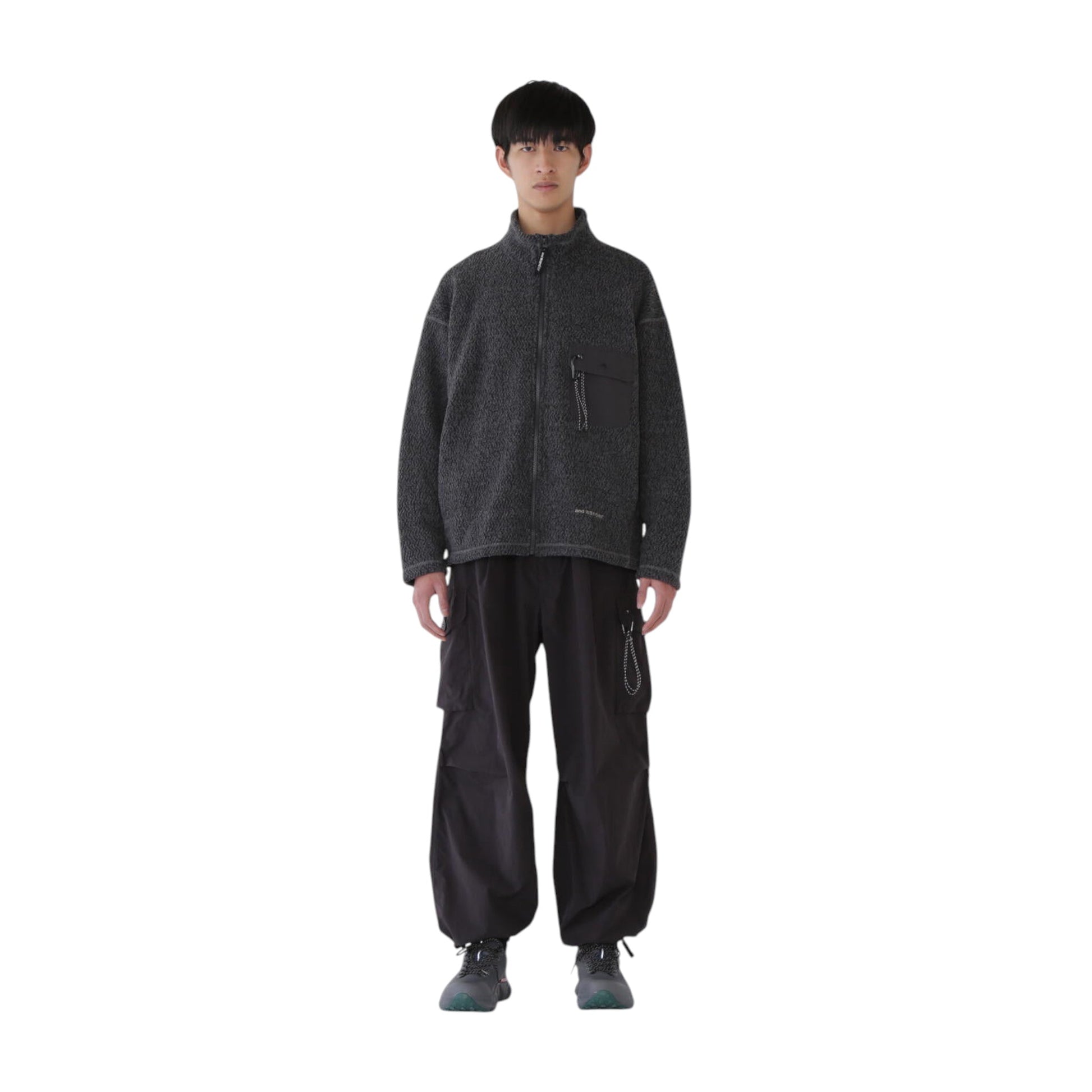 And Wander Re Wool JQ Stand Zip - and wander