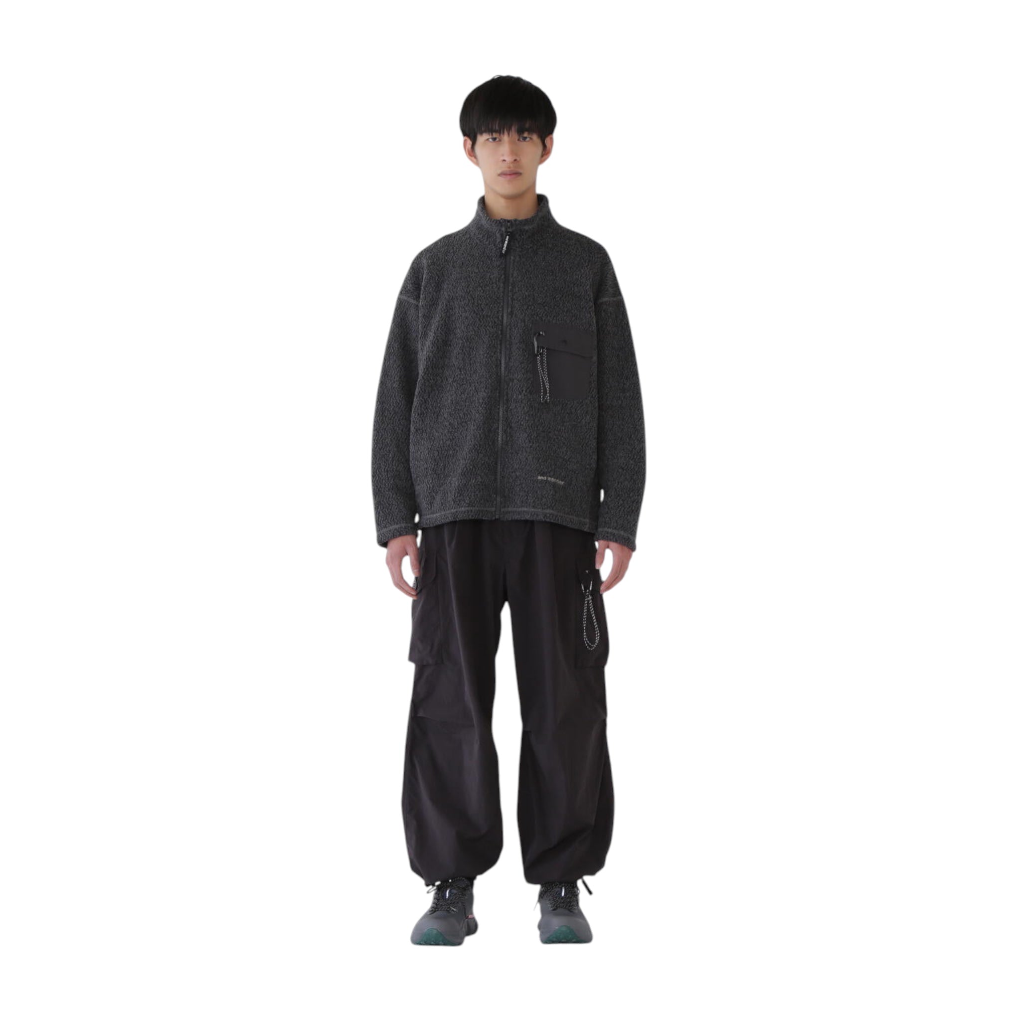 And Wander Re Wool JQ Stand Zip - and wander