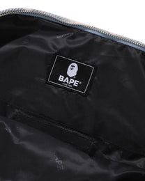 Bape Bleached Blue Check Furoshiki Bag - A Bathing Ape