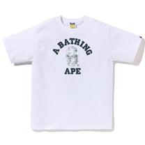 Bape Bleached Blue Check T-Shirt - A Bathing Ape