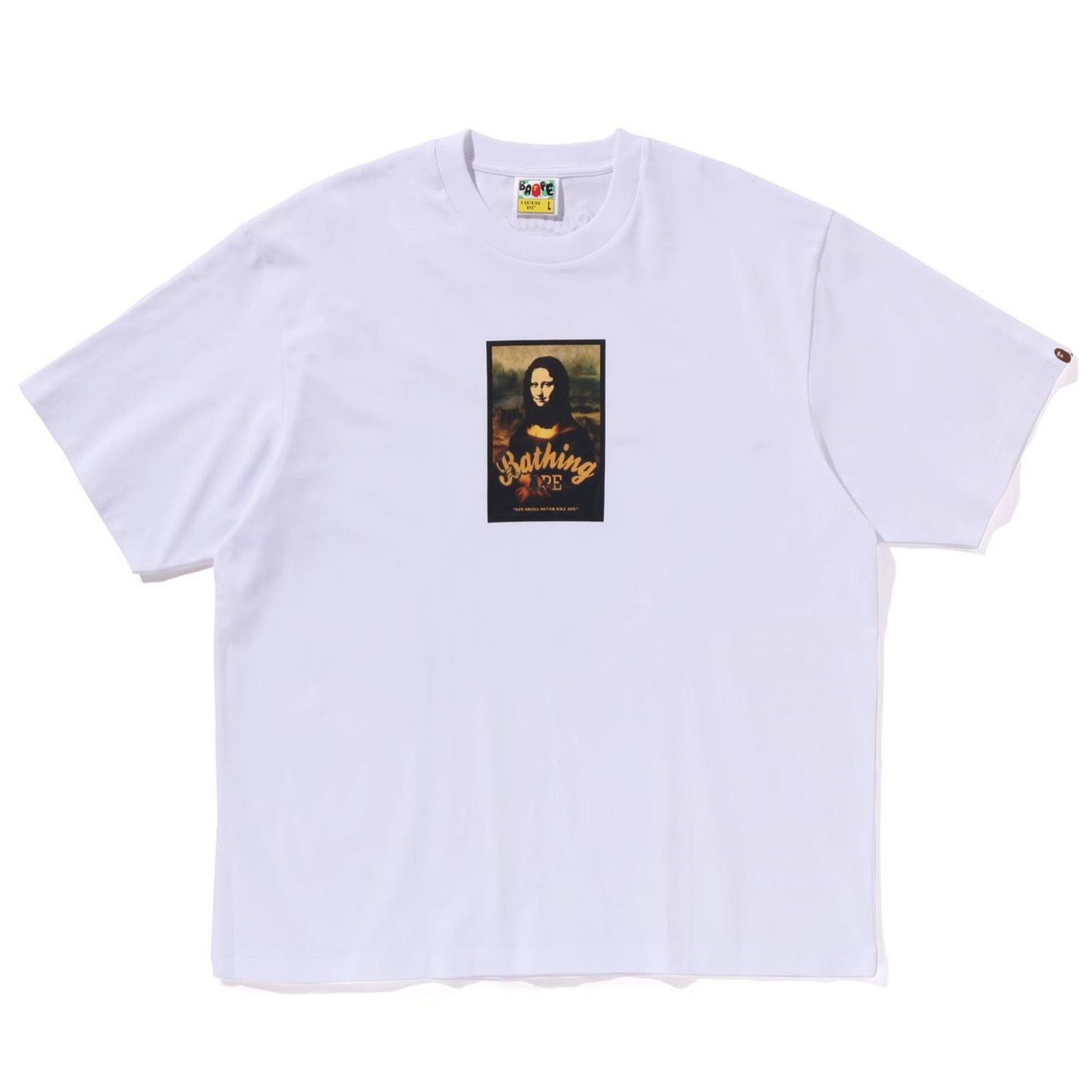 Bape Mona Lisa Art Print Relaxed T-Shirt - A Bathing Ape