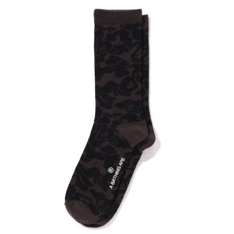 Bape Solid Camo Jacquard Socks - A Bathing Ape