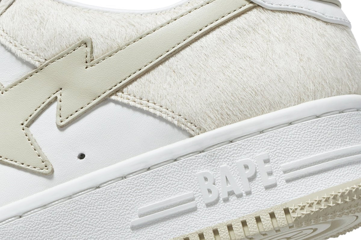 Bape Sta Beige Calf Hair - A Bathing Ape