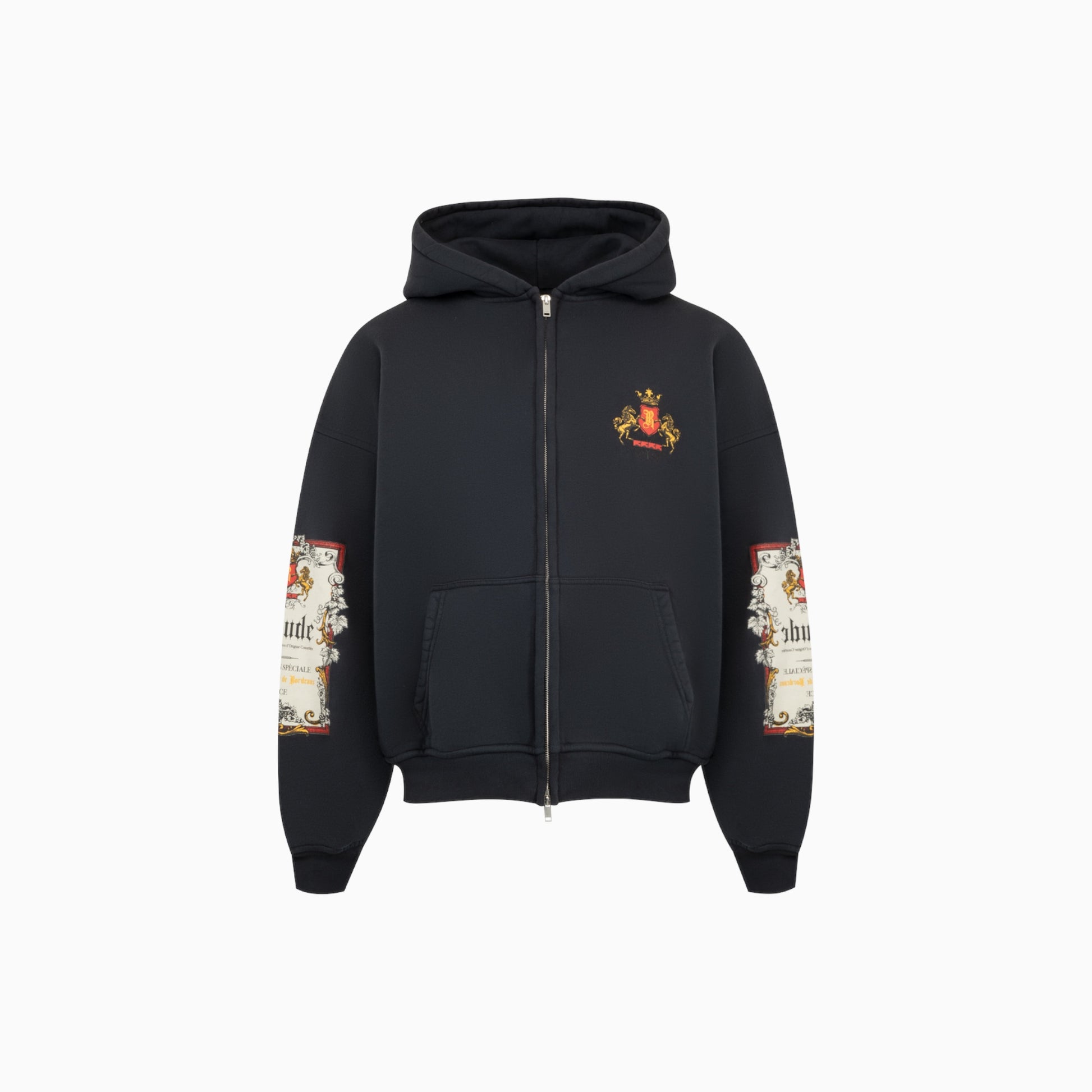 Rhude Bordeaux Reserve Zip-up Hoodie