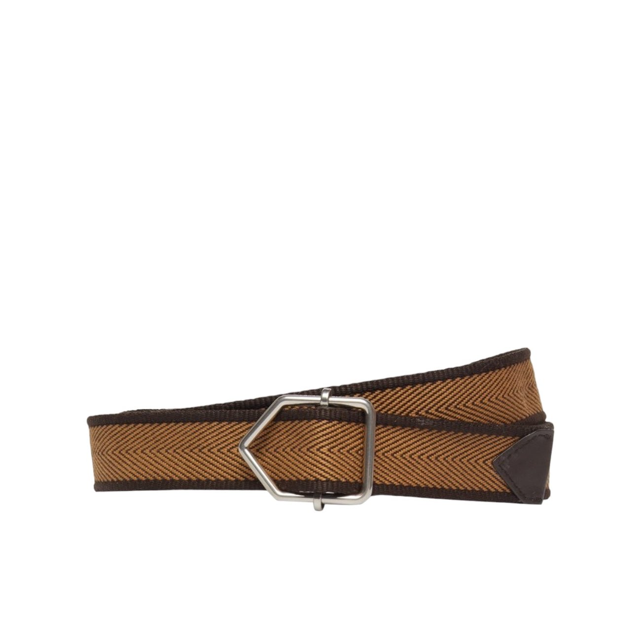 Bottega Veneta Linen Belt Brown - Bottega Veneta