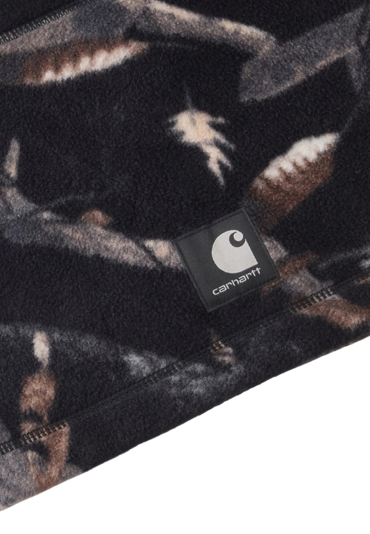 Carhartt WIP Blevin Neckwarmer Camo Feather Tree, Black - Carhartt WIP