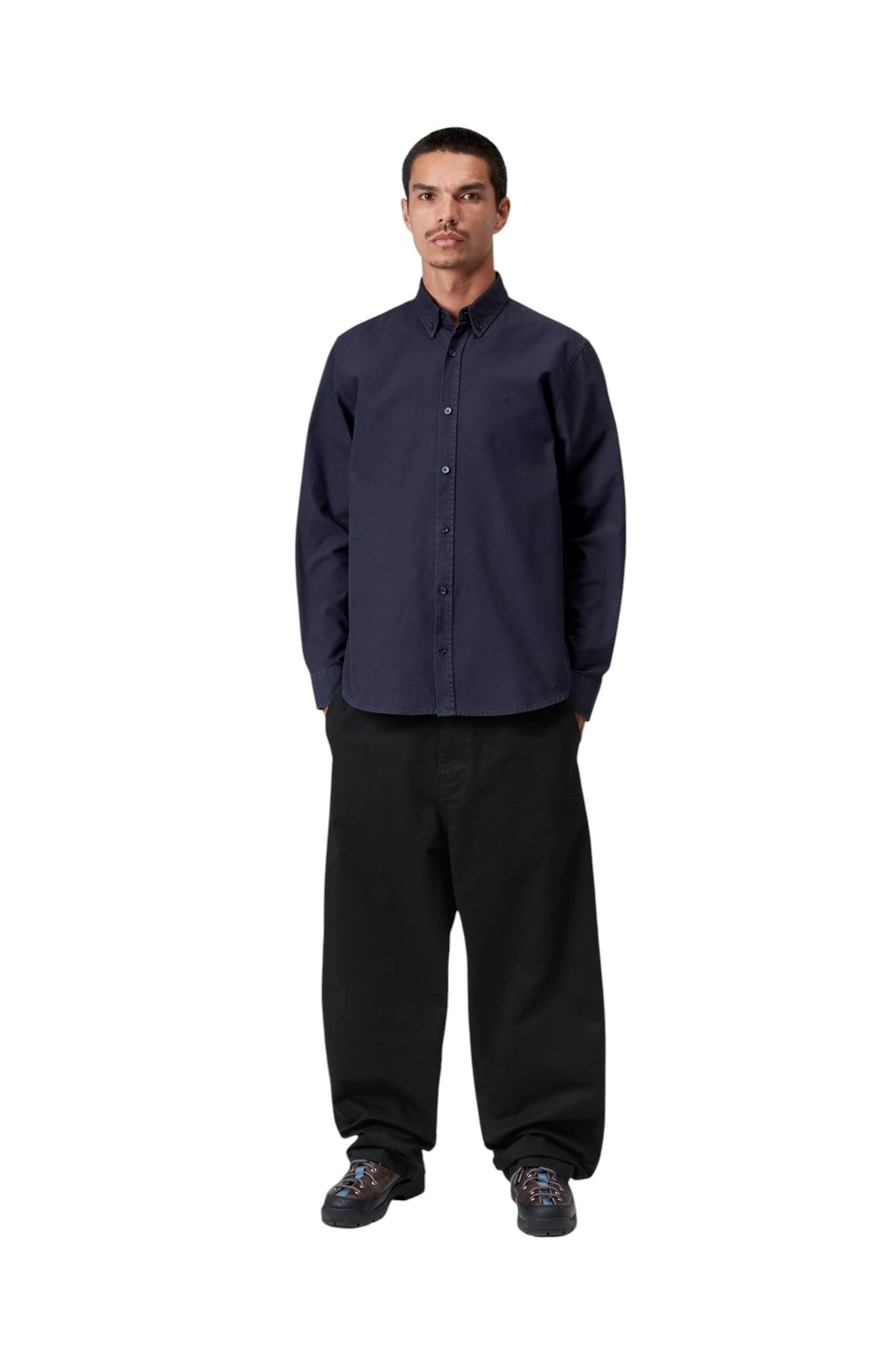 Carhartt WIP Brady Pant Black, Stone washed - Carhartt WIP