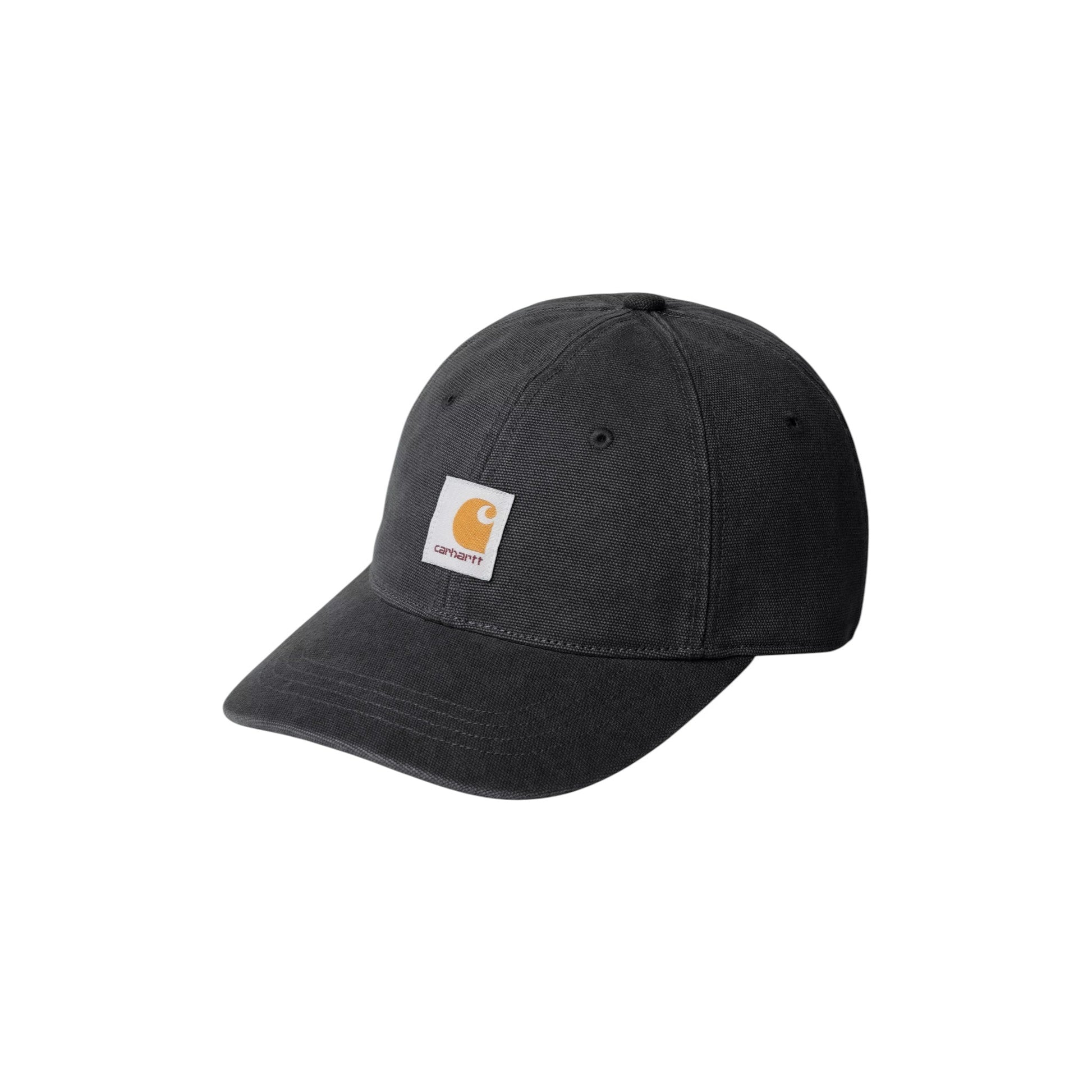 Carhartt WIP Canvas Cap Black, stone washed - Carhartt WIP