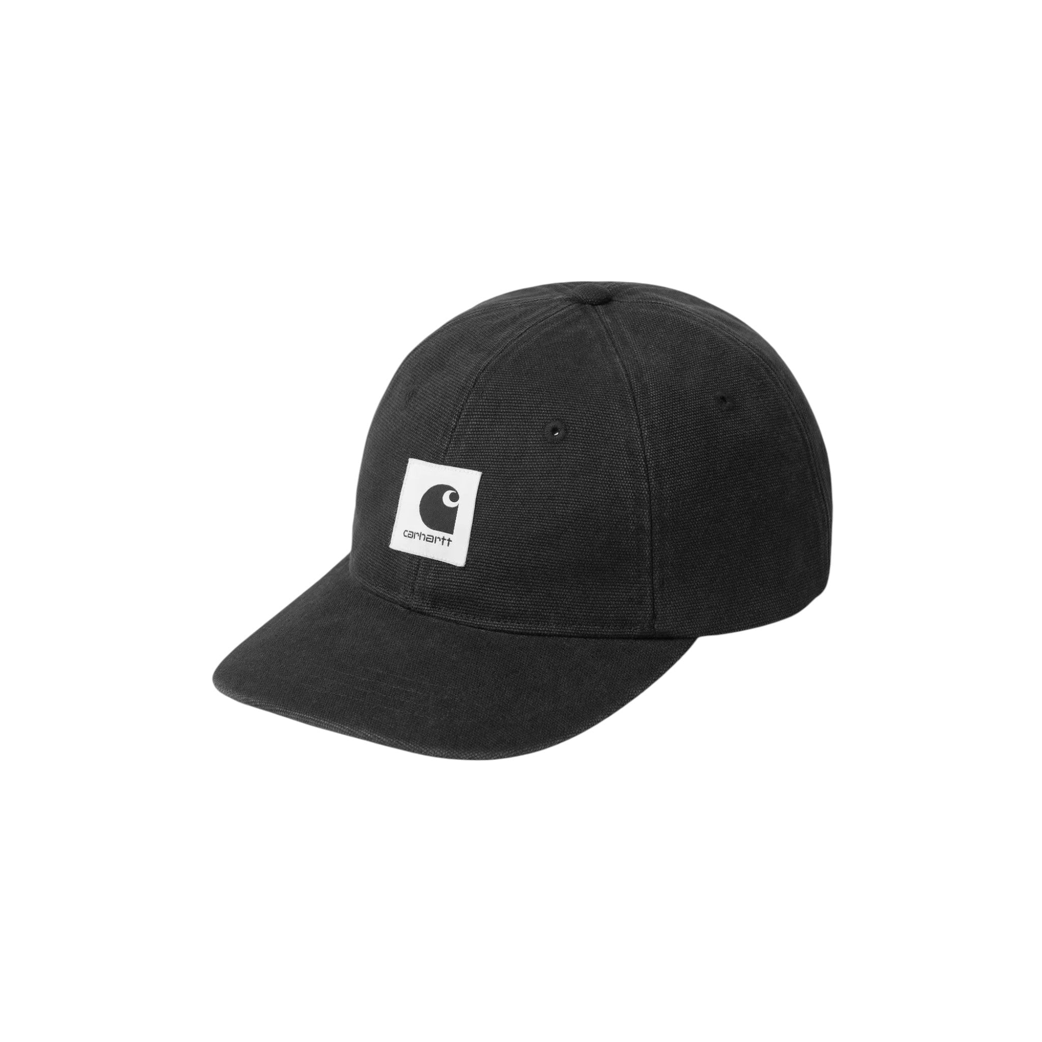 Carhartt WIP Canvas Cap Black, stone washed - Carhartt WIP