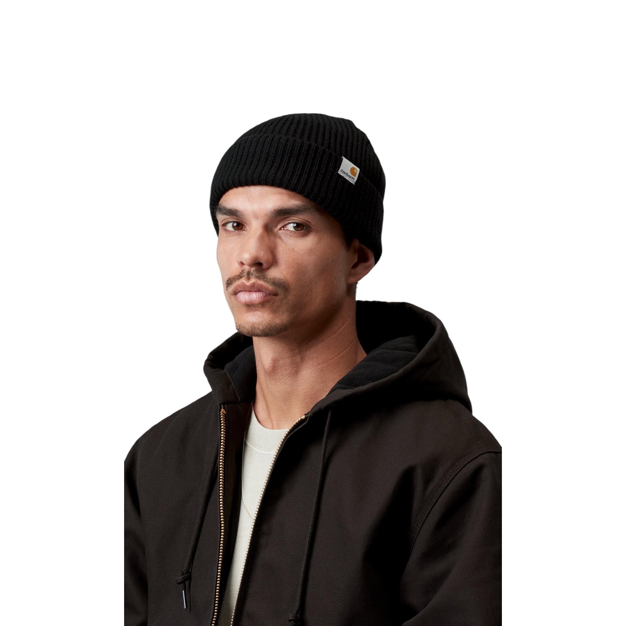 Carhartt WIP Gabe Beanie Gauge Black - Carhartt WIP