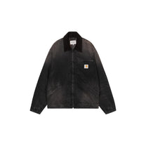 Carhartt WIP OG Detroit Jacket Black / Black, Tobacco used wash - Carhartt WIP
