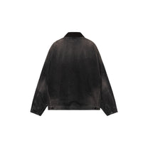 Carhartt WIP OG Detroit Jacket Black / Black, Tobacco used wash - Carhartt WIP