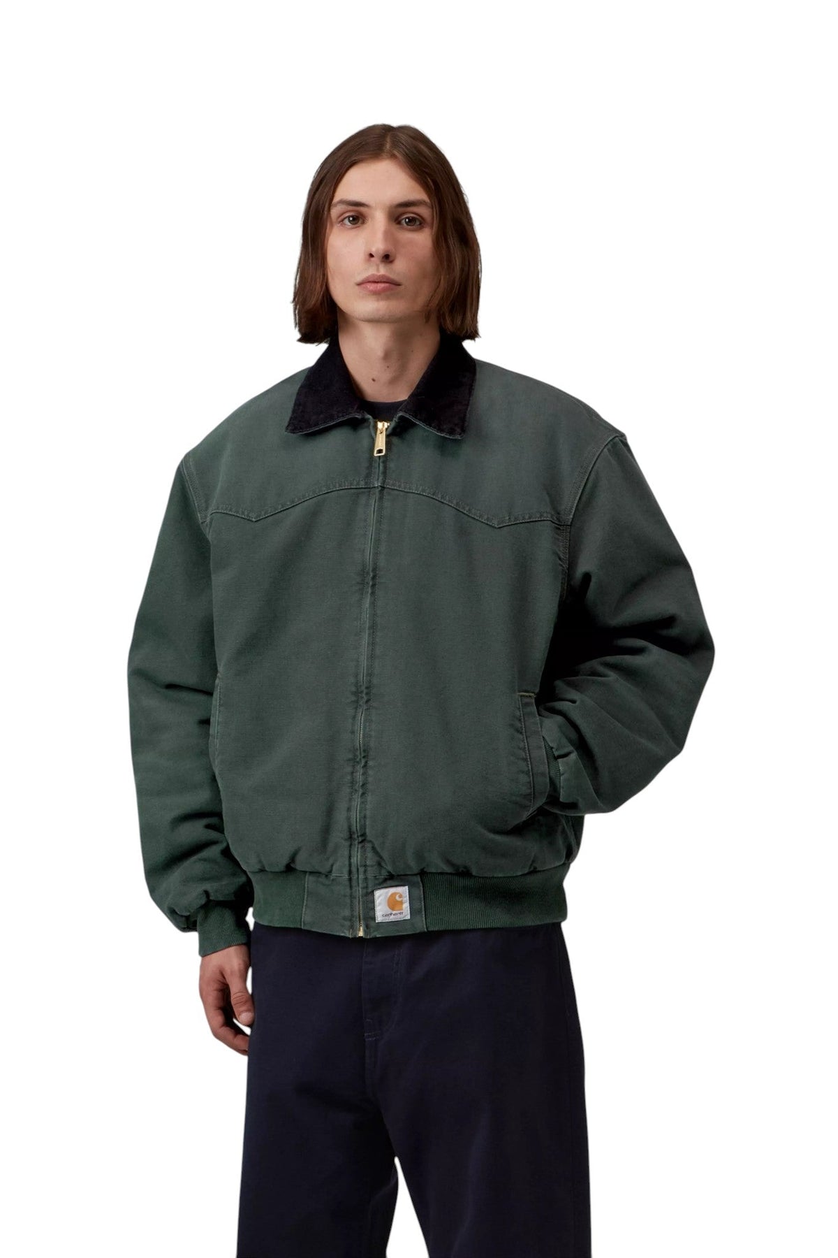 Carhartt WIP OG Santa Fe Jacket Raven / Black, Stone canvas - Carhartt WIP