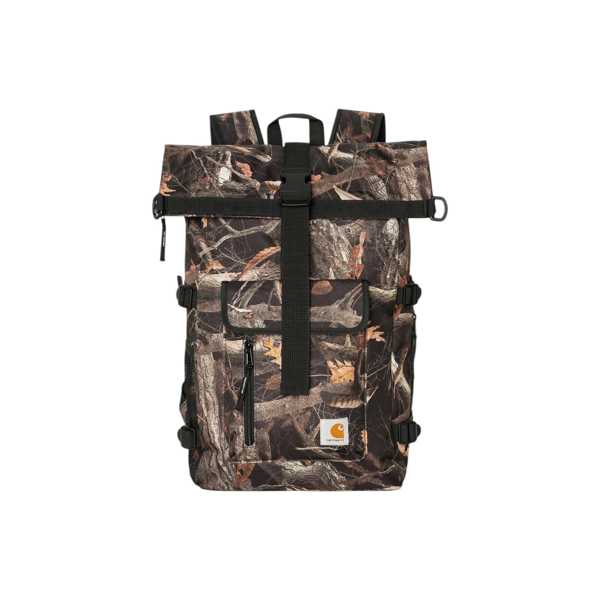 Carhartt WIP Philis Backpack Camo Feather Tree, Black - Carhartt WIP