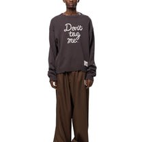 Maison MIHARA YASUHIRO Don't Tag Me Jacquard Knit Sweater Brown