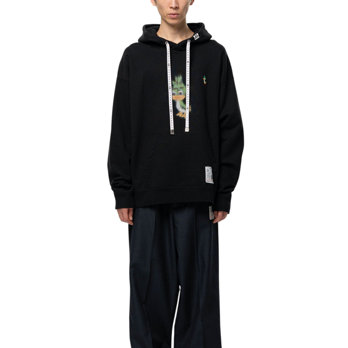 Maison MIHARA YASUHIRO Leon Printed Hoodie Black