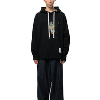 Maison MIHARA YASUHIRO Leon Printed Hoodie Black