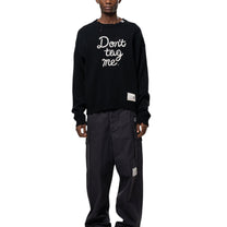 Maison MIHARA YASUHIRO Don't Tag Me Jacquard Knit Sweater Black